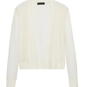 NWT Banana Republic Winter White Wool Open Cardigan XS